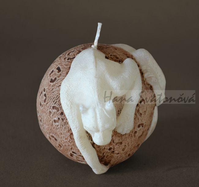 Koule Puma / Žirafa - výška 8,5 a 9,5cm