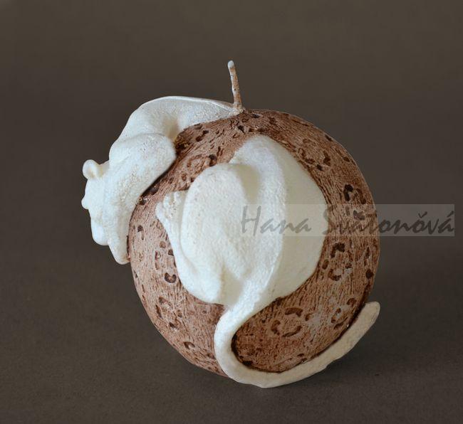 Koule Puma / Žirafa - výška 8,5 a 9,5cm