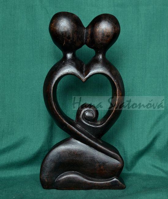Abstrakce muž a žena 2 - výška 20cm