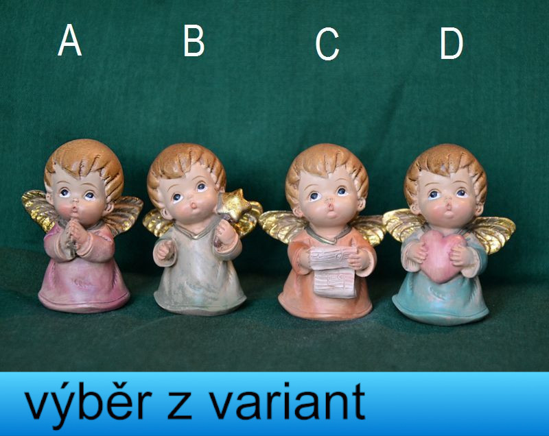 Andělíček buclatý - výška 5,5cm