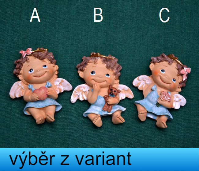 Relief Andílek s mašlí vel 5cm