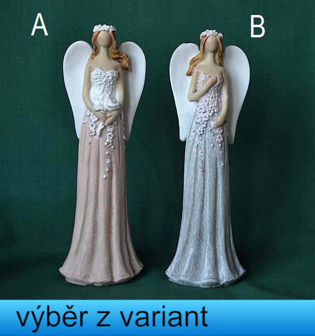 Andělka s věnečkem 16,5cm