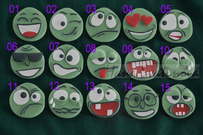 Spirálky smajlík Půlkruh - výška 7cm