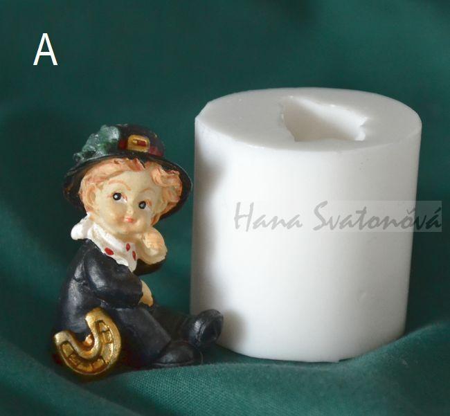 Kominíček pro štěstí - výška 4,5/4cm