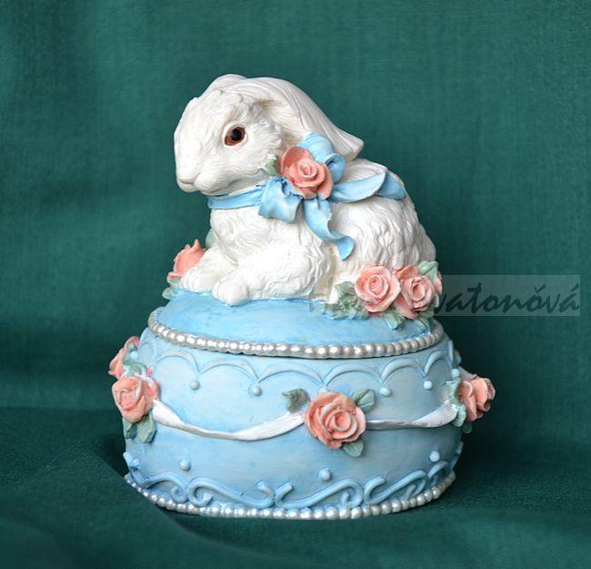 Kazeta Zajíček, velikost 8,5x7x9cm