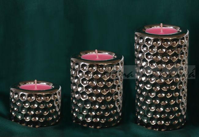 Forma svícen Válec stříbrný, na MALOU čajovou svíčku 6,5x12cm