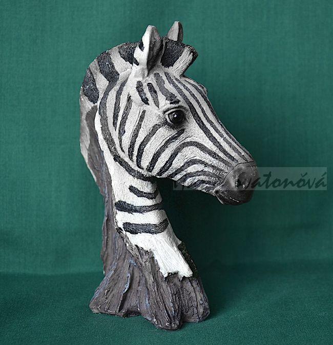 Hlava Zebry - výška 14cm