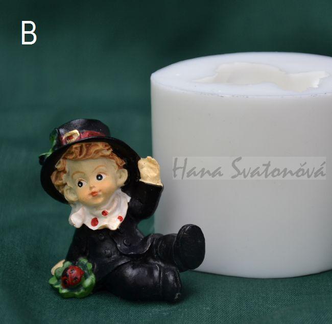 Kominíček pro štěstí - výška 4,5/4cm