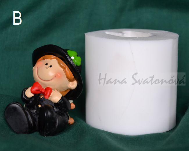 Kominíček pro štěstí - výška 6/5,5cm