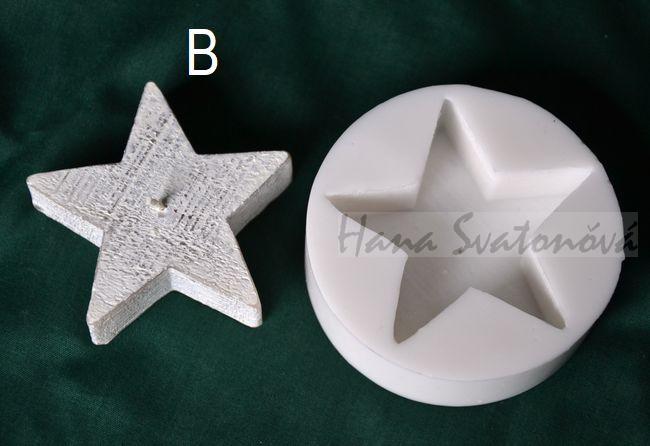 Hvězda, průměr 4 a 7cm