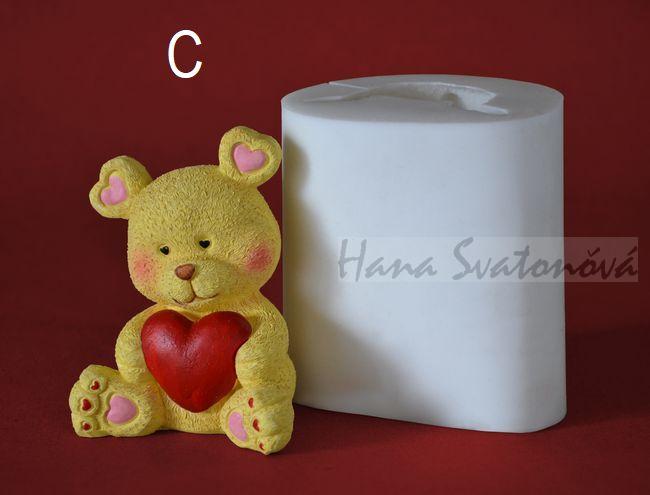 Medvídek žlutý - výška 10cm